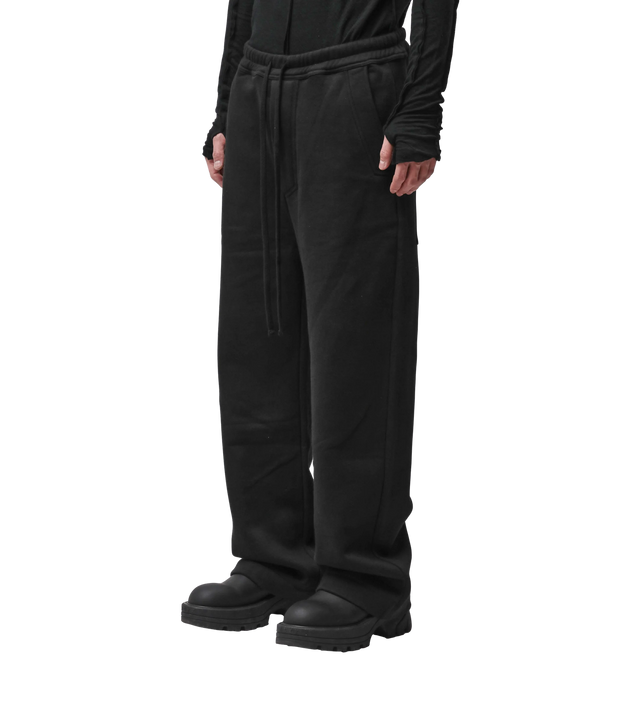 Wide Leg Jerseyhose aus Baumwolle