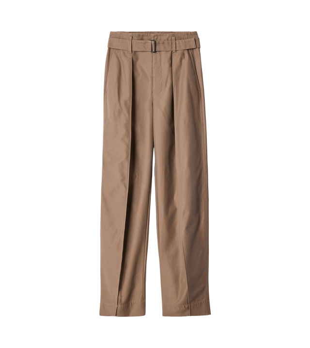 Hose mit abgerundetem Schnitt aus Poly-Baumwoll-Twill