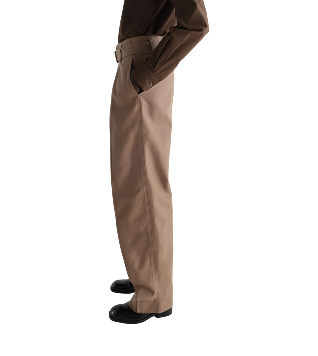 Hose mit abgerundetem Schnitt aus Poly-Baumwoll-Twill