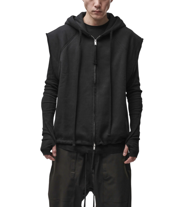 Hooded Zip-Jacke aus Baumwolle