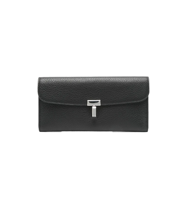 T-Lock Portemonnaie aus strukturiertem Leder