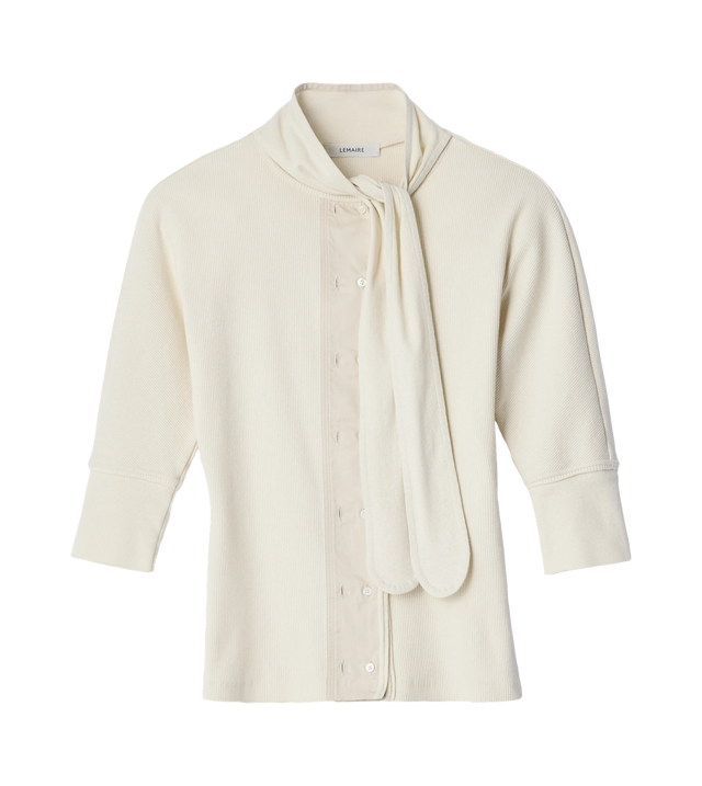 Ascot-T-Shirt mit Halstuch
