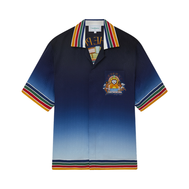 Cuban Collar Kurzarm Hemd