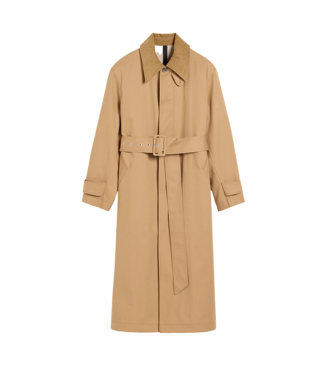 Coat made of double-sided cotton canvas