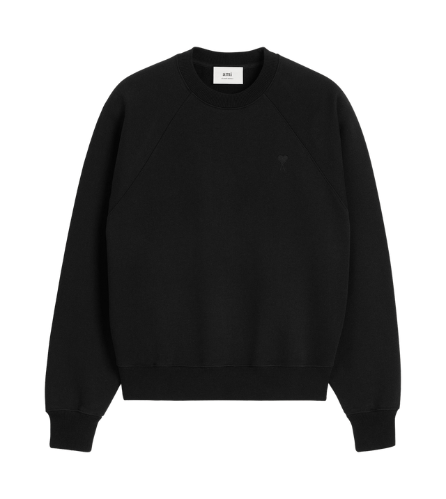 Boxy sweatshirt with tonal Ami De Coeur logo