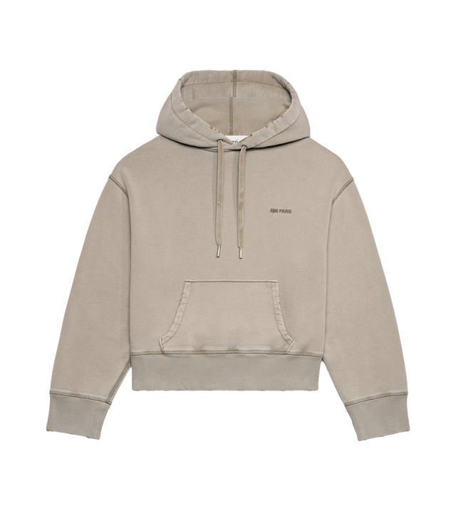 Verwaschener Hoodie mit Logo
