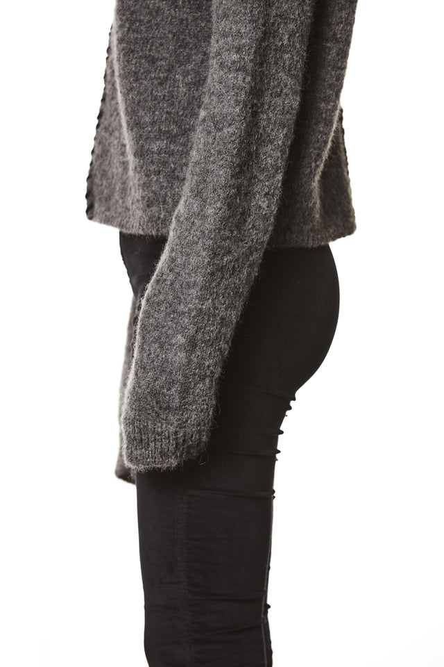 Rollkragen-Sweater aus Alpakawolle
