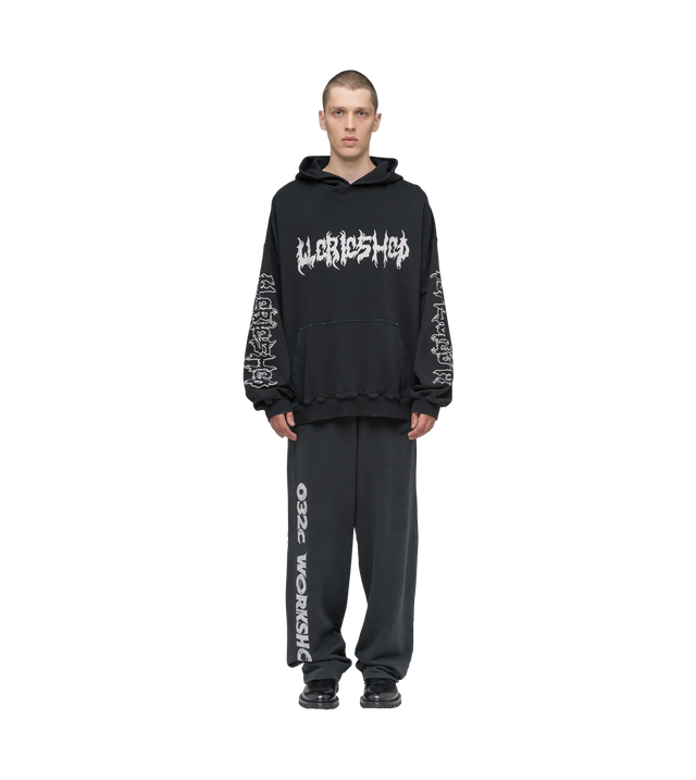 ''FAITHLESS'' oversized hoodie