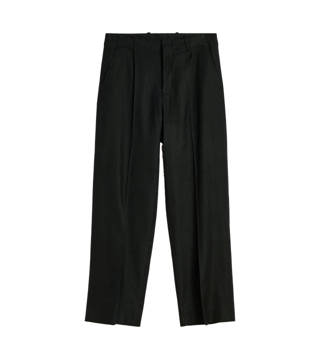 Bundfaltenhose mit geradem Bein