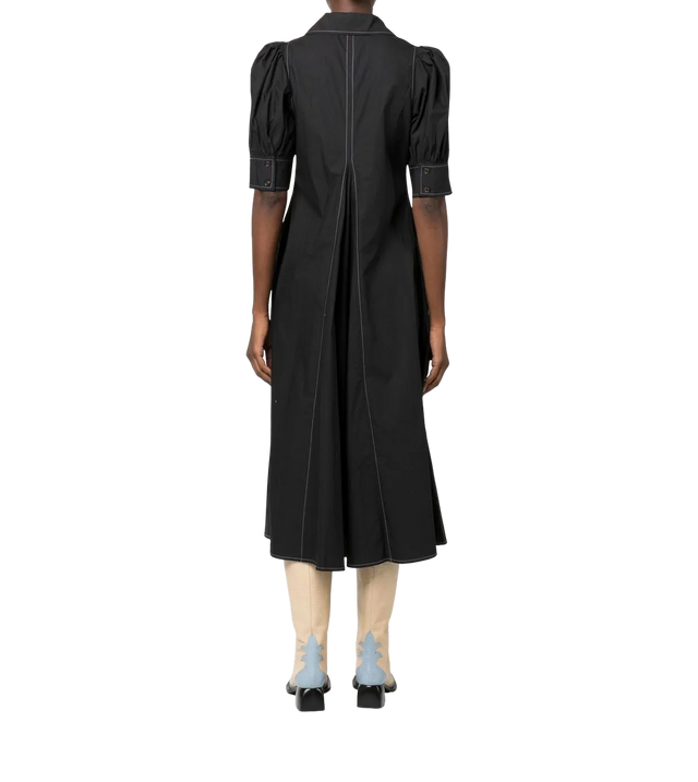 Maxi Kleid mit Puffärmeln