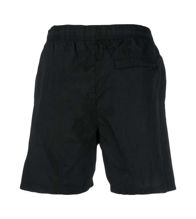 Schwarze Shorts mit Kompass-Motiv