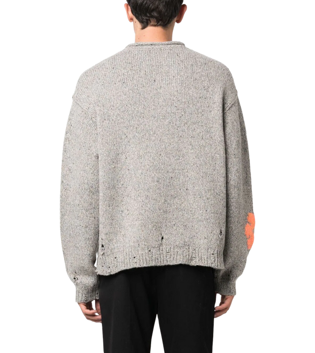 Jacquard-Pullover aus Woll-Mix