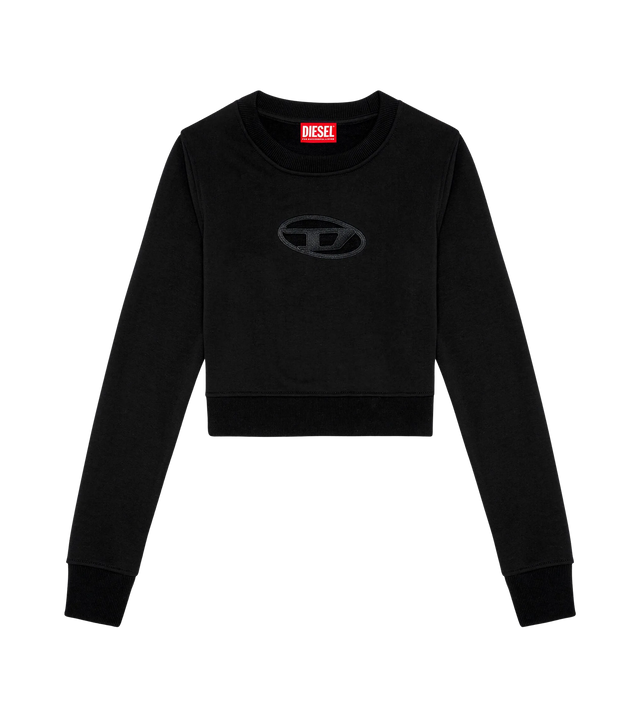 Cropped sweatshirt with cut-out