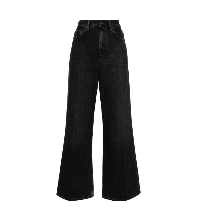 2022F High-Rise-Jeans mit weitem Bein