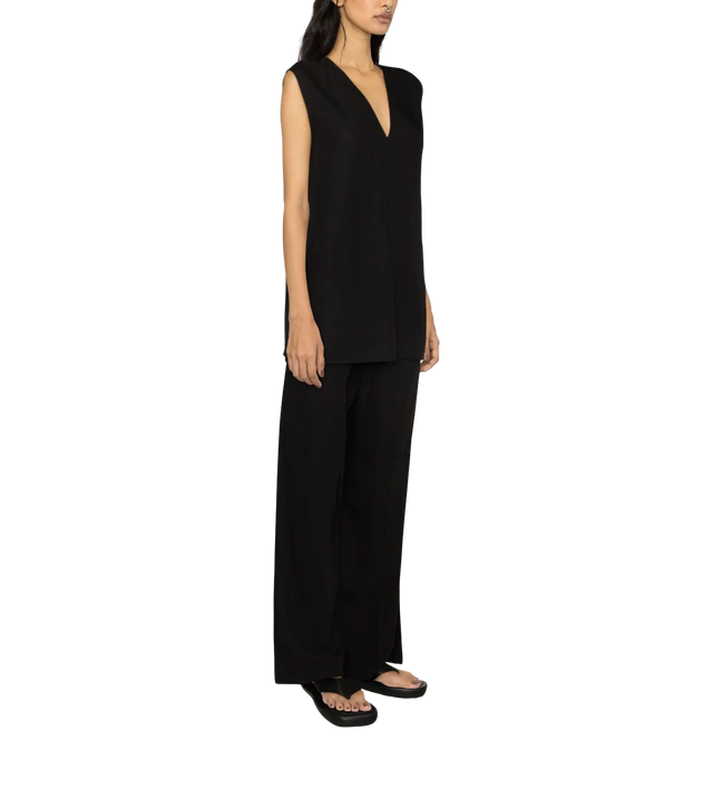 Weite Tally High-Waist-Hose