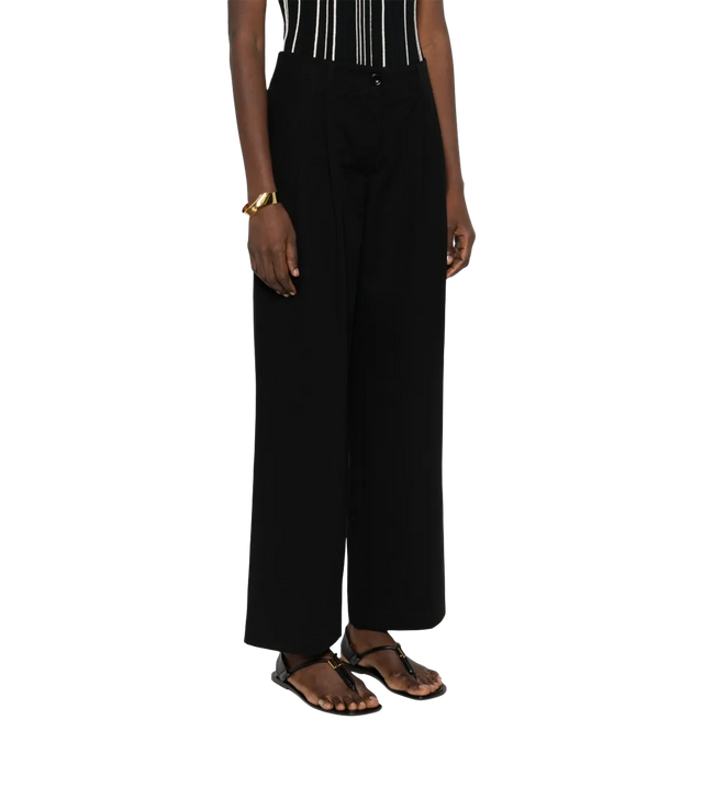 Twill-Hose mit weitem Bein