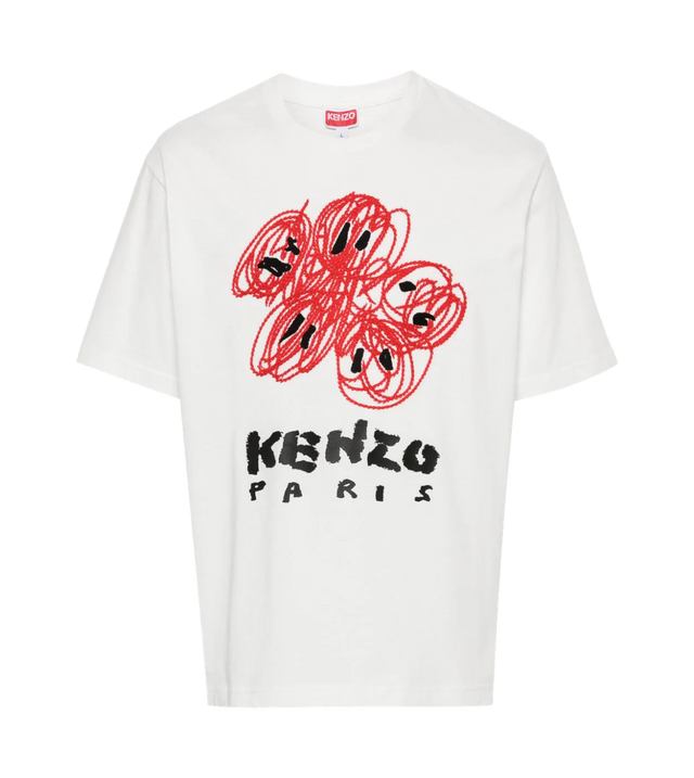 "Kenzo Drawn Varsity" T-Shirt
