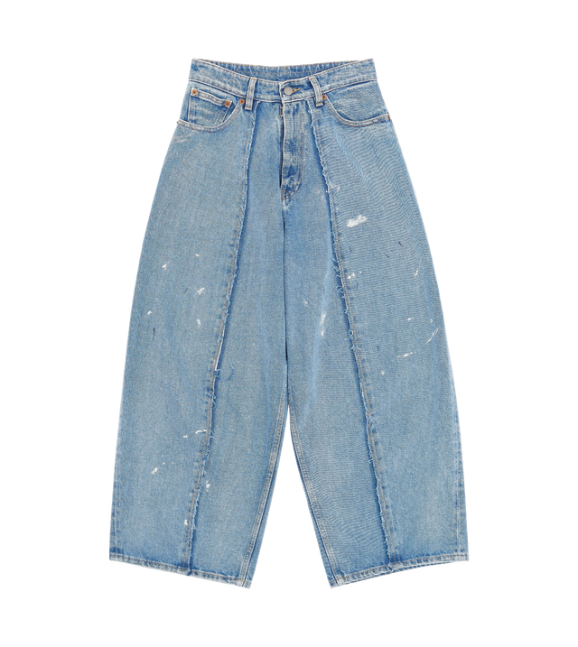Weite Distressed-Jeans