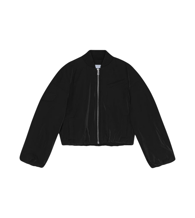 Bomberjacke mit tiefen Schultern