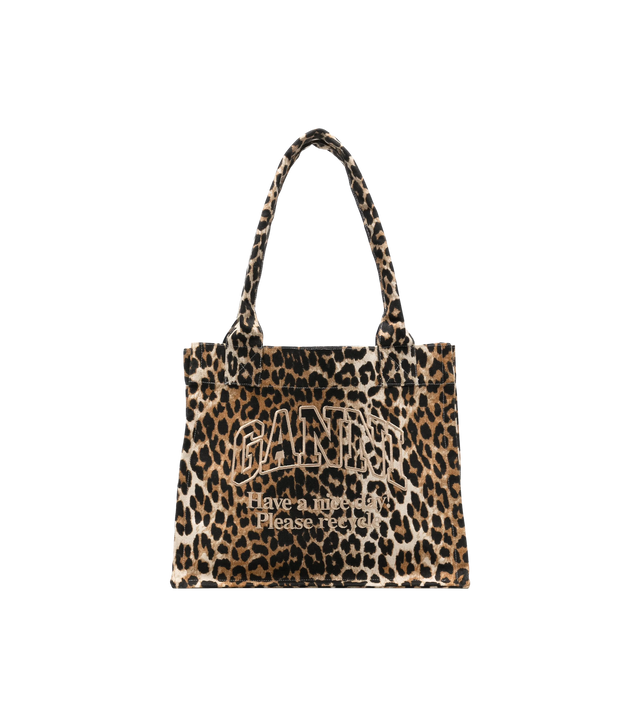 Große Handtasche mit Leoparden-Print