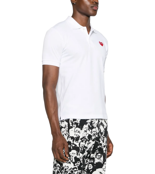 Poloshirt mit Herz-Patch