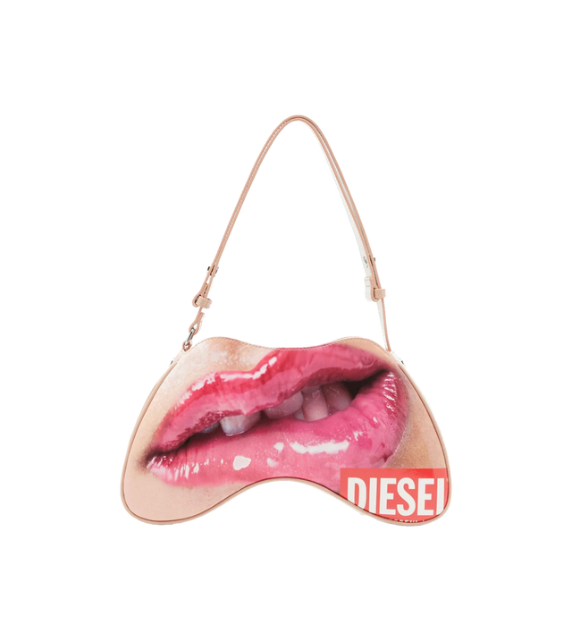 Play Schultertasche mit Lippen-Motiv