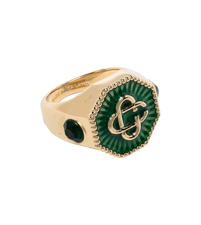 Goldring mit Monogramm