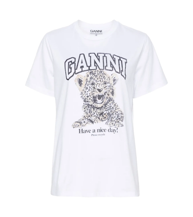 T-Shirt mit Leoparden-Print