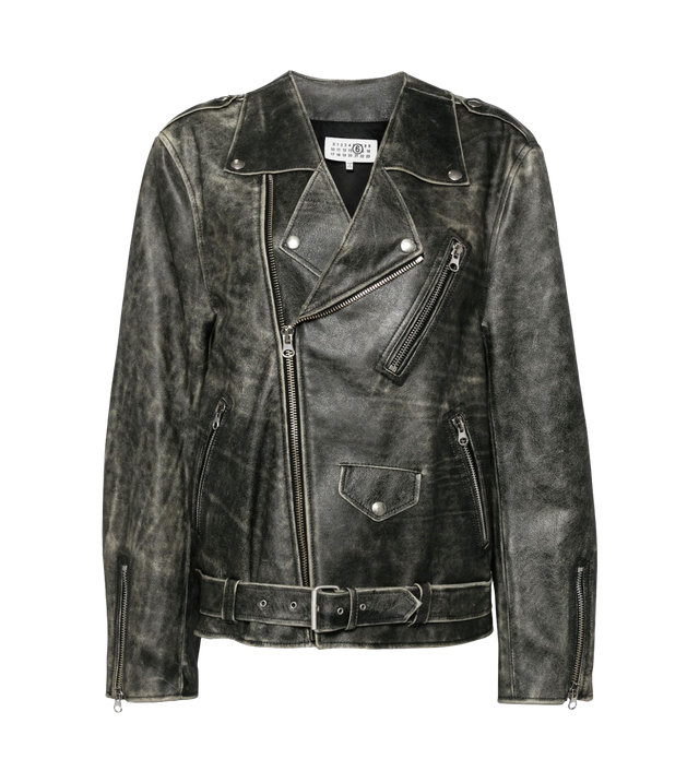 Bikerjacke aus Leder