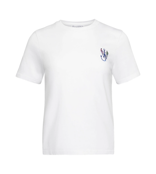 Print T-shirt with anchor embroidery 