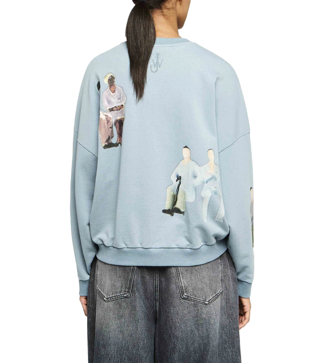 Sweatshirt mit Personen-Print