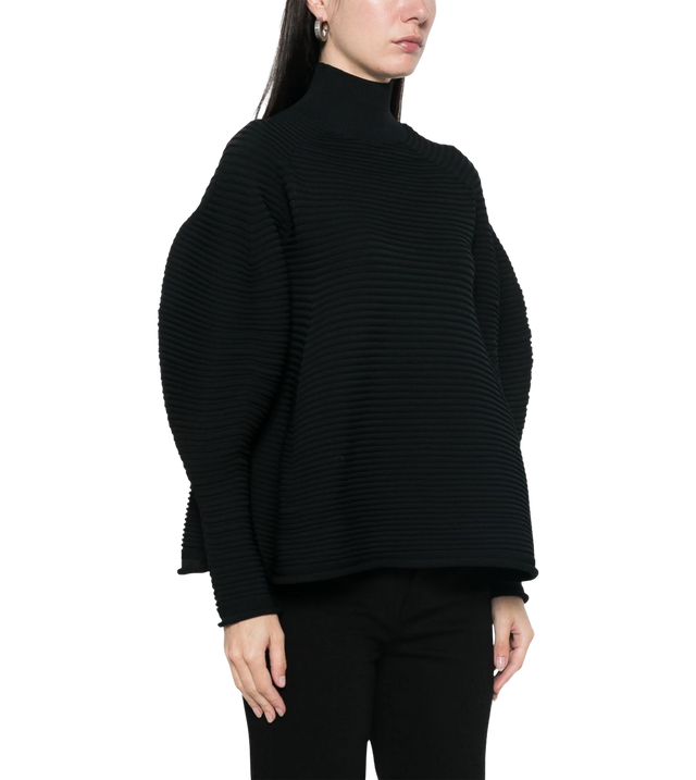 Plissierter Pullover