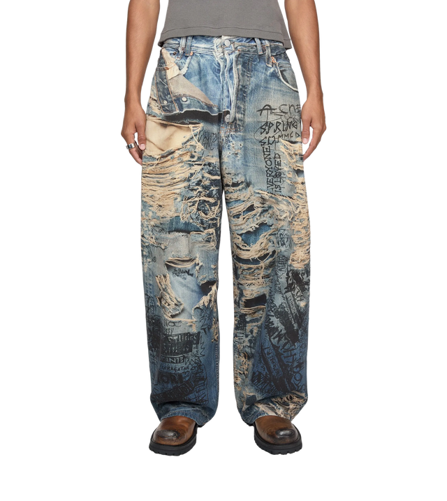 Jeans mit weitem Bein