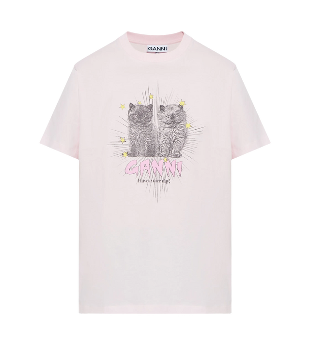 T-Shirt mit Katzen-Print