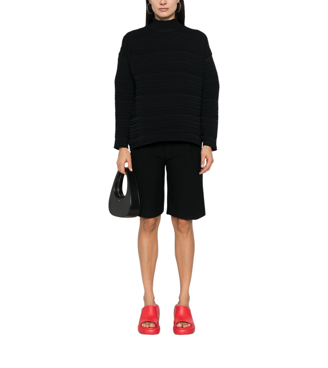 Gerippter Pullover