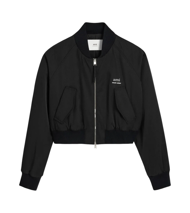 Bomber jacket with logo lettering 