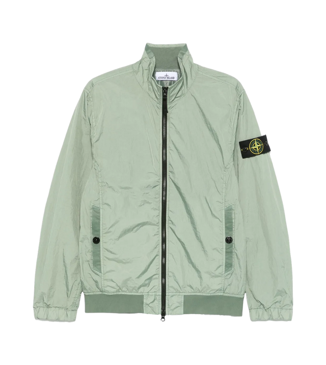 Jacket with compass patch 