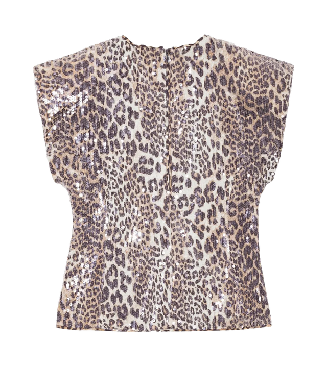 Bluse mit Leoparden-Print