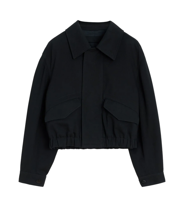 Cropped Bomberjacke aus Twill