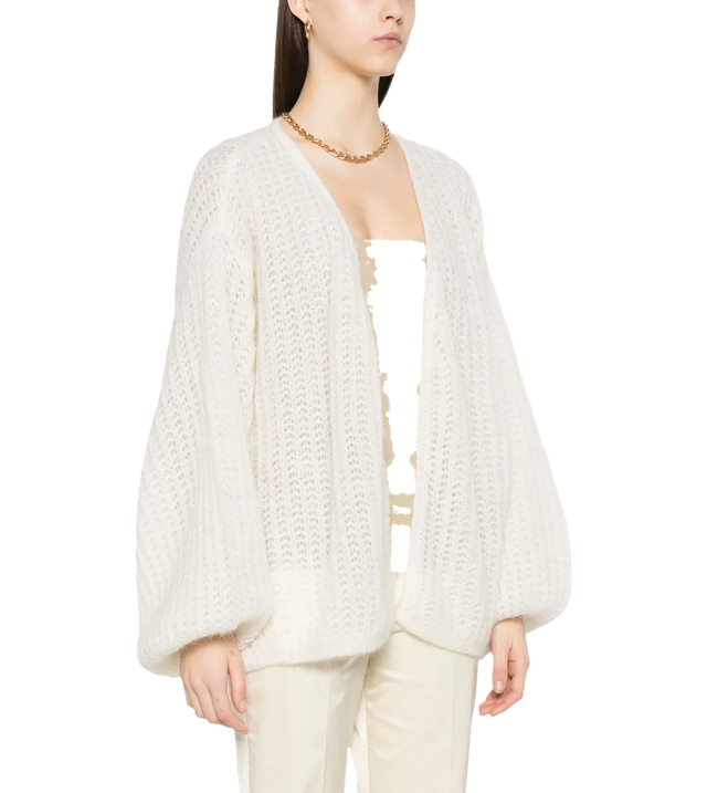 Cardigan mit Puffärmeln