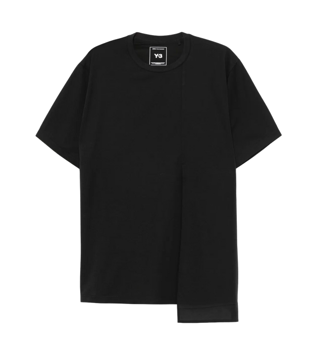 T-shirt with asymmetric hem 