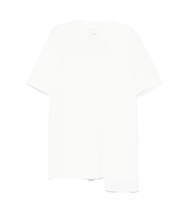 T-shirt with asymmetric hem 