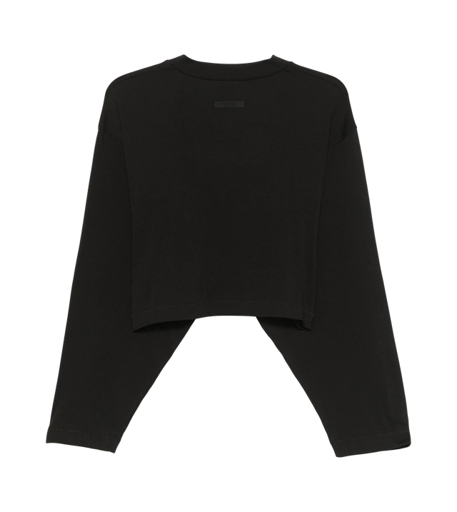 Cropped-Longsleeve mit Logo-Print