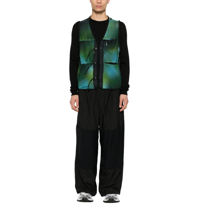 Wide jogging pants with logo print 