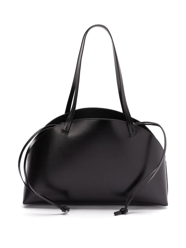 Curve leather handbag 