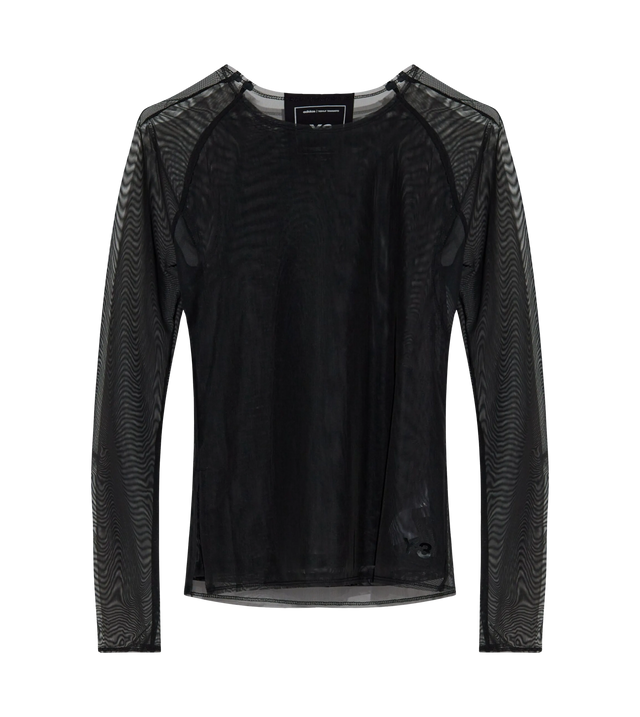 Long-sleeved mesh shirt 