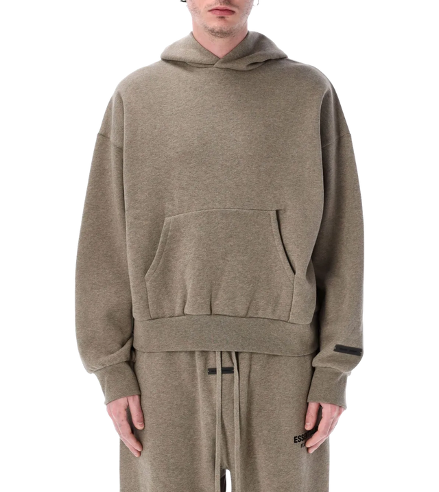 Fleece Hoodie mit Logo-Print