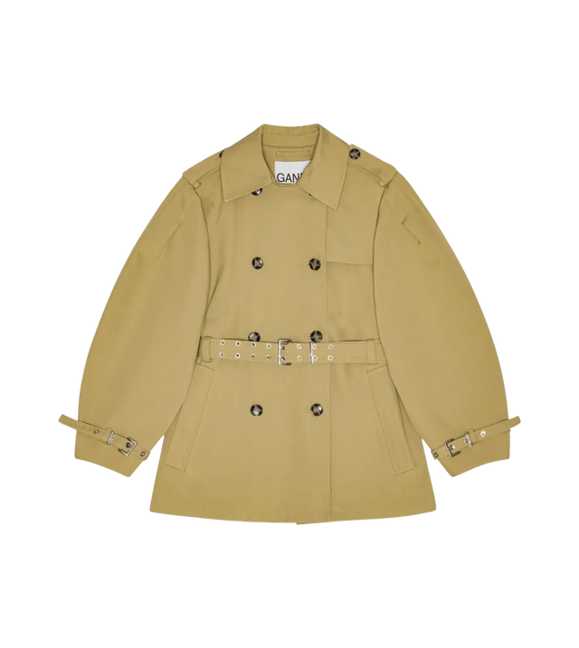 Trenchcoat mit Ballonärmeln