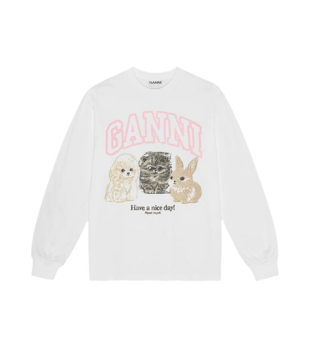 Langarmshirt mit Logo-Print