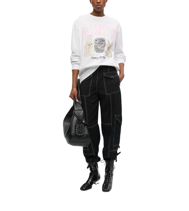 Langarmshirt mit Logo-Print